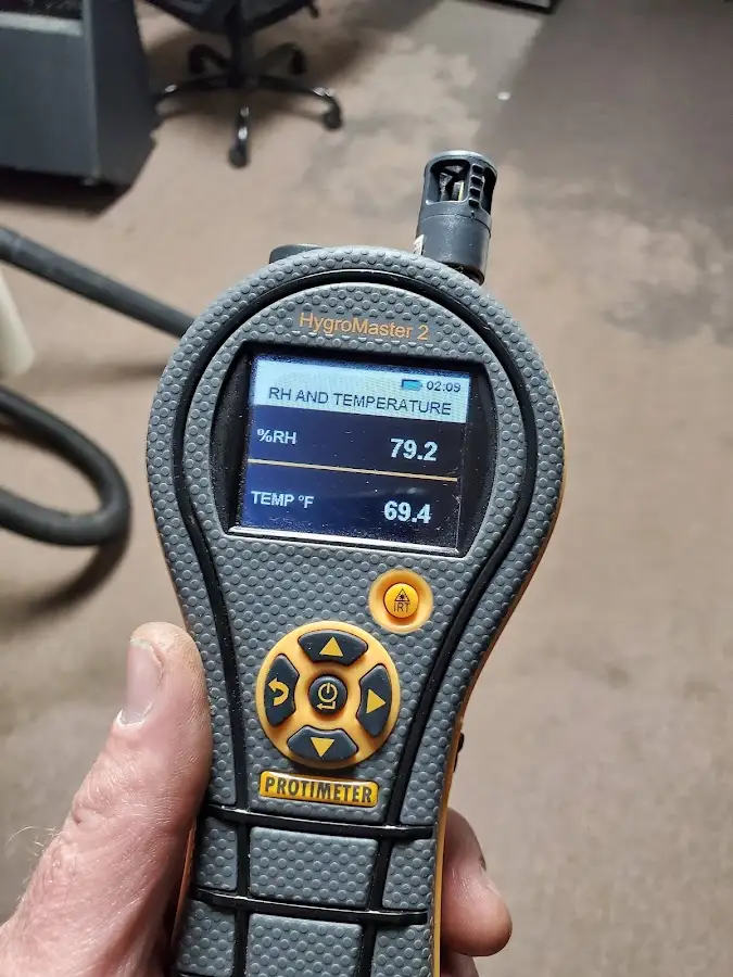 Moisture meter humidity assessment for Fire & Smoke Damage Restoration in Norcross